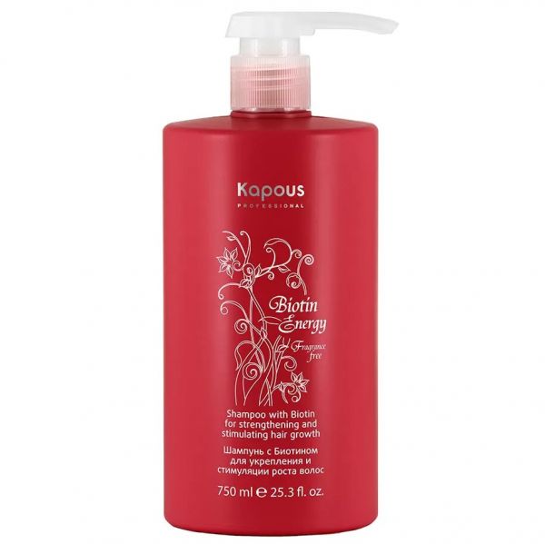 Shampoo for strengthening and stimulating hair growth "Biotin Energy" Kapous 750 ml